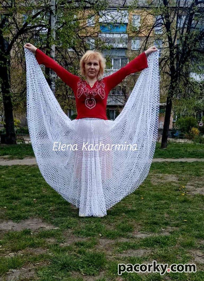 Юбка долгая/ спідниця біла/спідниця довга сонце / спідниця крючком