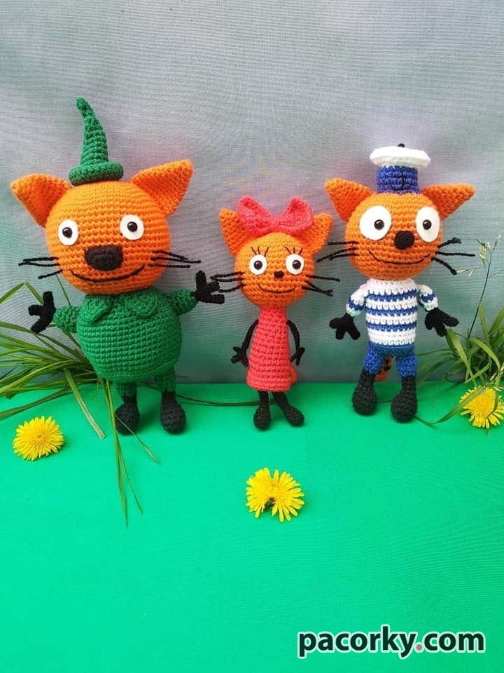 М’ягкі іграшки три кота