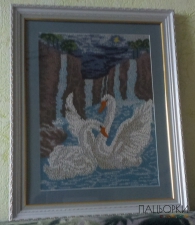 картина лебеді