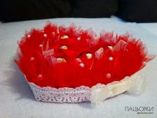 Серце з цукерок