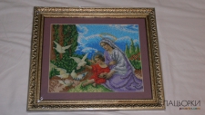 Продається ікона Богородиця і голуби