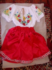 Вишиванка дитяча зі спідничкою