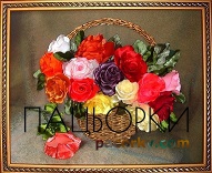 Корзина с розами