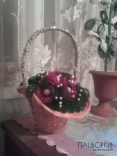 квіти в кошику