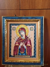 Ікона Семистрільна бісером