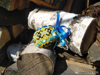 Пасха Яйце Писанка з бісеру Подарунок на Великдень 
