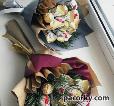 Букети з цукерками 