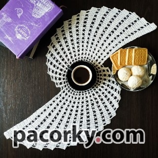 Серветка бумеранг/салфетка бумеранг белая декоративная