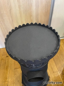 Чавунна пічка зі львом H725mm продана