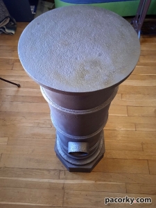 Чавунна грубка "Козак@козачка" h1140mm під дрова 33см