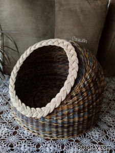 Плетений кошик для кота чи киці, або маленької собаки 