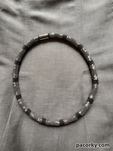 Джгут із бісеру Silver glass