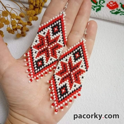 Етно-сережки  кульчики
