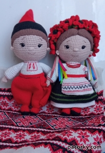 Лялька Українка з маками та Козак 