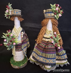 Український сувенір млин, хатка, лялька-оберіг