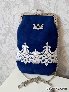 Сумочка з вишивкою стрічками для елегантних дам