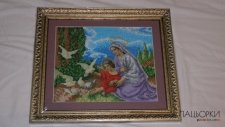 Продається ікона Богородиця і голуби