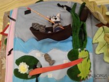 розвиваюча книжка для дітей з тканини