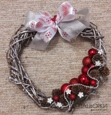 Новорічний віночок"серце"