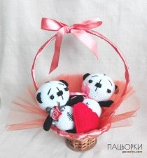 Корзинка з пандиками