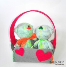 Ведмедики в корзинці