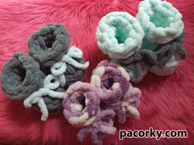 Плюшевые пинетки для малышей/ пинетки для детей в разных цветах