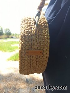 Сумочка из полиэфирного шнура/ женская сумочка для себя любимой