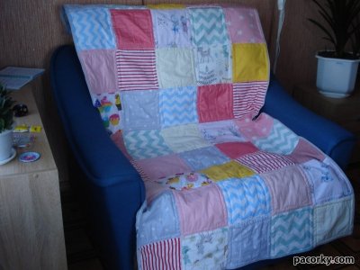 Покривало (накидка) двостороннє на підліткове ліжко або крісло