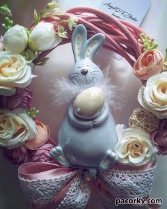 Вінок на двері. Пасхальний.