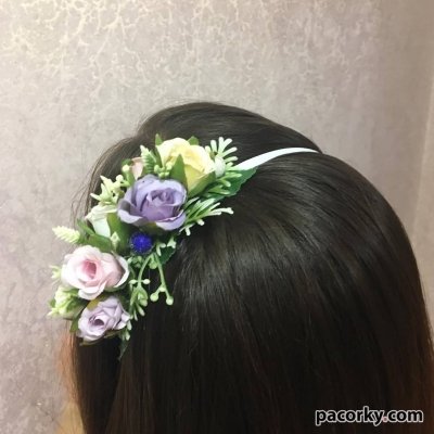 Ободок для волосся обруч з трояндами
