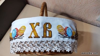 Спідничка на великодній кошик 