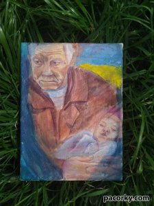 Картина "Ангел, що оберігає сон онуки"