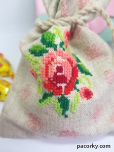 Мішечок подарунковий з вишивкою