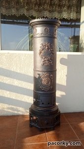 Чавунна пічка h128cm