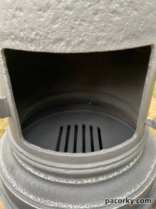 Чавунна пічка зі львом H725mm продана