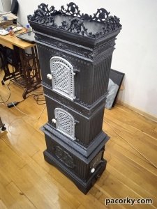 Чавунна пічка Chisnyoviz h1285mm на обігрів 120м.кв