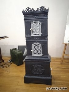 Чавунна пічка Chisnyoviz h1285mm на обігрів 120м.кв