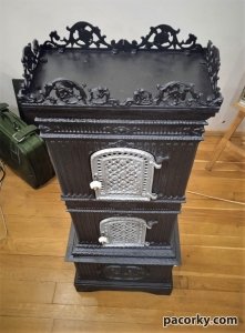 Чавунна пічка Chisnyoviz h1285mm на обігрів 120м.кв