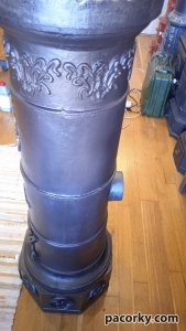 Чавунна пічка Chisnyoviz h1135mm на опалення 120м.кв