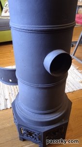 Чавунна пічка h1150mm заводу графа Шенборна з гербом на обігрів