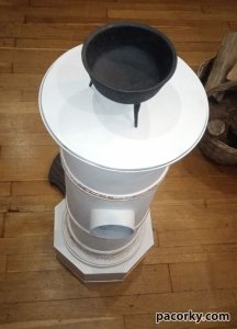 Чавунна пічка, підставка, ваза h860mm «Dolha-Rókamezői vasgyár»