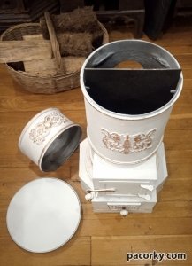 Чавунна пічка, підставка, ваза h860mm «Dolha-Rókamezői vasgyár»