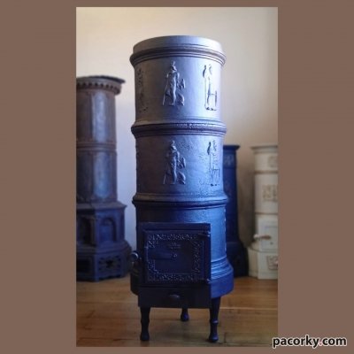 Чавунна пічка під 45см дрова, моделі 1850-х 