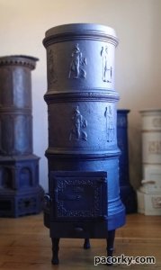 Чавунна пічка під 45см дрова, моделі 1850-х 