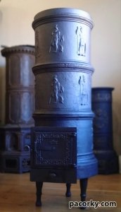 Чавунна пічка під 45см дрова, моделі 1850-х 