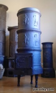 Чавунна пічка під 45см дрова, моделі 1850-х 