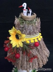 Український сувенір млин, хатка, лялька-оберіг