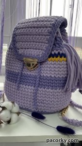 Ніжний Жіночій рюкзак / трикотаж 