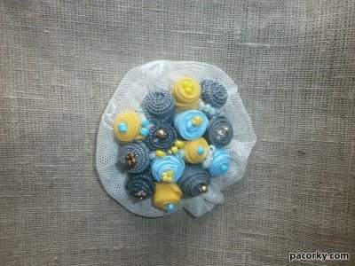 Брошка патріотична в стилі бохо