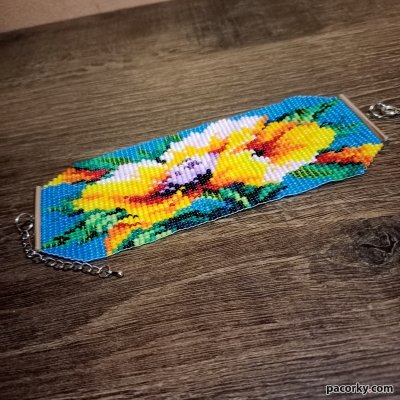 Брсалет з бісеру "Пісня поля"
